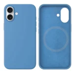 LindeCovers iPhone 16 Silikonecover - MagSafe Kompatibel 24 Light Blue