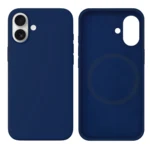 LindeCovers iPhone 16 Silikonecover - MagSafe Kompatibel 63 Navy Blue