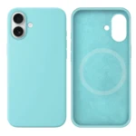 LindeCovers iPhone 16 Silikonecover - MagSafe Kompatibel 44 Blue Sea