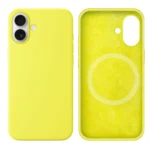 LindeCovers iPhone 16 Silikonecover - MagSafe Kompatibel 32 Shiny Yellow