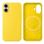 LindeCovers iPhone 16 Silikonecover - MagSafe Kompatibel 55 Light Yellow