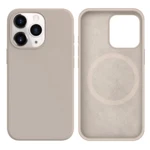 LindeCovers iPhone 16 Pro Silikonecover - MagSafe Kompatibel 10 Rock Gray