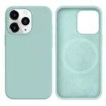 LindeCovers iPhone 16 Pro Silikonecover - MagSafe Kompatibel 17 Gemstone Green
