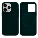 LindeCovers iPhone 16 Pro Max Silikonecover - MagSafe Kompatibel 49 Green Black