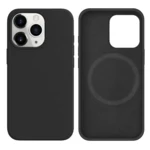 LindeCovers iPhone 16 Plus Silikonecover - MagSafe Kompatibel 15 Charcoal Gray Black