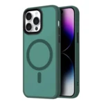 LindeCovers iPhone 11 Pro Transparent Cover - MagSafe Kompatibel 09 Alpine Green
