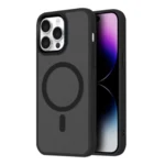 LindeCovers iPhone 11 Pro Max Transparent Cover - MagSafe Kompatibel 08 Black