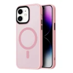 LindeCovers iPhone 12/12 Pro Transparent Cover - MagSafe Kompatibel 02 Pink