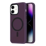 LindeCovers iPhone 12/12 Pro Transparent Cover - MagSafe Kompatibel 06 Dark Purple