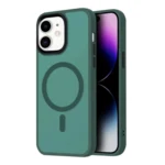 LindeCovers iPhone 12/12 Pro Transparent Cover - MagSafe Kompatibel 09 Alpine Green