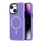 LindeCovers iPhone 14 Transparent Cover - MagSafe Kompatibel 05 Light Purple