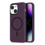 LindeCovers iPhone 14 Transparent Cover - MagSafe Kompatibel 06 Dark Purple