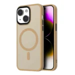 LindeCovers iPhone 14 Plus Transparent Cover - MagSafe Kompatibel 01 Dessert Gold