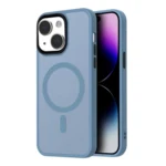 LindeCovers iPhone 14 Plus Transparent Cover - MagSafe Kompatibel 03 Sierra Blue