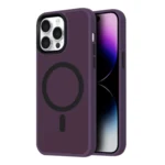 LindeCovers iPhone 14 Pro Transparent Cover - MagSafe Kompatibel 06 Dark Purple
