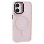 LindeCovers iPhone 16 Transparent Cover - MagSafe Kompatibel 02 Pink