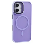 LindeCovers iPhone 16 Plus Transparent Cover - MagSafe Kompatibel 05 Light Purple