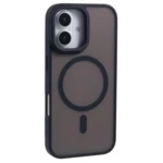 LindeCovers iPhone 16 Plus Transparent Cover - MagSafe Kompatibel 08 Black