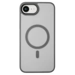 LindeCovers iPhone 16e Transparent Cover - MagSafe Kompatibel 04 Gray