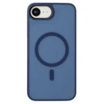 LindeCovers iPhone 16e Transparent Cover - MagSafe Kompatibel 07 Dark Blue
