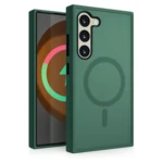 LindeCovers Samsung Galaxy S22 Plus Transparent Cover – MagSafe Kompatibel 3 Alpine Green