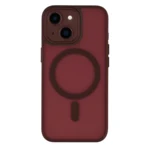 LindeCovers iPhone 14 Plus Premium Transparent Cover - MagSafe Kompatibel 10 Plum Red