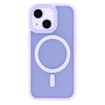 LindeCovers iPhone 15 Plus Premium Transparent Cover - MagSafe Kompatibel 05 Light Purple