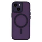 LindeCovers iPhone 15 Plus Premium Transparent Cover - MagSafe Kompatibel 06 Dark Purple