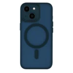LindeCovers iPhone 15 Plus Premium Transparent Cover - MagSafe Kompatibel 07 Dark Blue