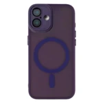 LindeCovers iPhone 16 Plus Premium Transparent Cover - MagSafe Kompatibel 06 Dark Purple