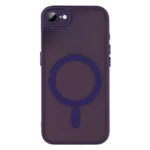 LindeCovers iPhone 16e Premium Transparent Cover - MagSafe Kompatibel 06 Dark Purple