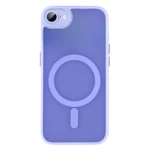 LindeCovers iPhone 16e Premium Transparent Cover - MagSafe Kompatibel 05 Light Purple