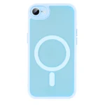LindeCovers iPhone 16e Premium Transparent Cover - MagSafe Kompatibel 03 Sierra Blue