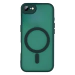 LindeCovers iPhone 16e Premium Transparent Cover - MagSafe Kompatibel 09 Alpine Green