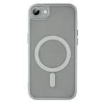 LindeCovers iPhone 16e Premium Transparent Cover - MagSafe Kompatibel 04 Gray