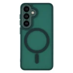 LindeCovers Samsung Galaxy S24 Plus Premium Transparent Cover – MagSafe Kompatibel 03 Alpine Green