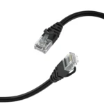 LindeCables CAT6 U/UTP Netværkskabel - 1 m Sort