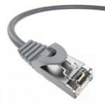LindeCables CAT6A S/FTP Netværkskabel - 0.5 m Grå