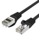 LindeCables CAT6A S/FTP Netværkskabel - 3 m Sort