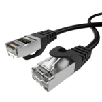 LindeCables CAT6A S/FTP Netværkskabel - 15 m Sort