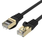 LindeCables CAT7 S/FTP Netværkskabel - 0.25 m Sort