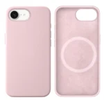 LindeCovers iPhone 16e Silikonecover - MagSafe Kompatibel 75 Gray Pink