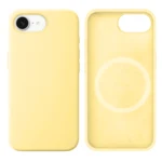 LindeCovers iPhone 16e Silikonecover - MagSafe Kompatibel 51 Milk Yellow