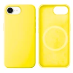 LindeCovers iPhone 16e Silikonecover - MagSafe Kompatibel 37 Lemon Yellow