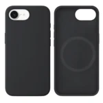LindeCovers iPhone 16e Silikonecover - MagSafe Kompatibel 15 Charcoal Gray Black
