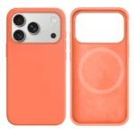 LindeCovers iPhone 17 Pro Silikonecover - MagSafe Kompatibel 42 New Peach