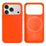 LindeCovers iPhone 17 Pro Silikonecover - MagSafe Kompatibel 66 Golden Orange