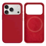 LindeCovers iPhone 17 Pro Silikonecover - MagSafe Kompatibel 36 Rose Red