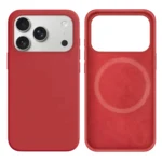 LindeCovers iPhone 17 Pro Silikonecover - MagSafe Kompatibel 25 Camellia Red