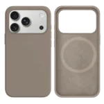 LindeCovers iPhone 17 Pro Silikonecover - MagSafe Kompatibel 23 Pebble
